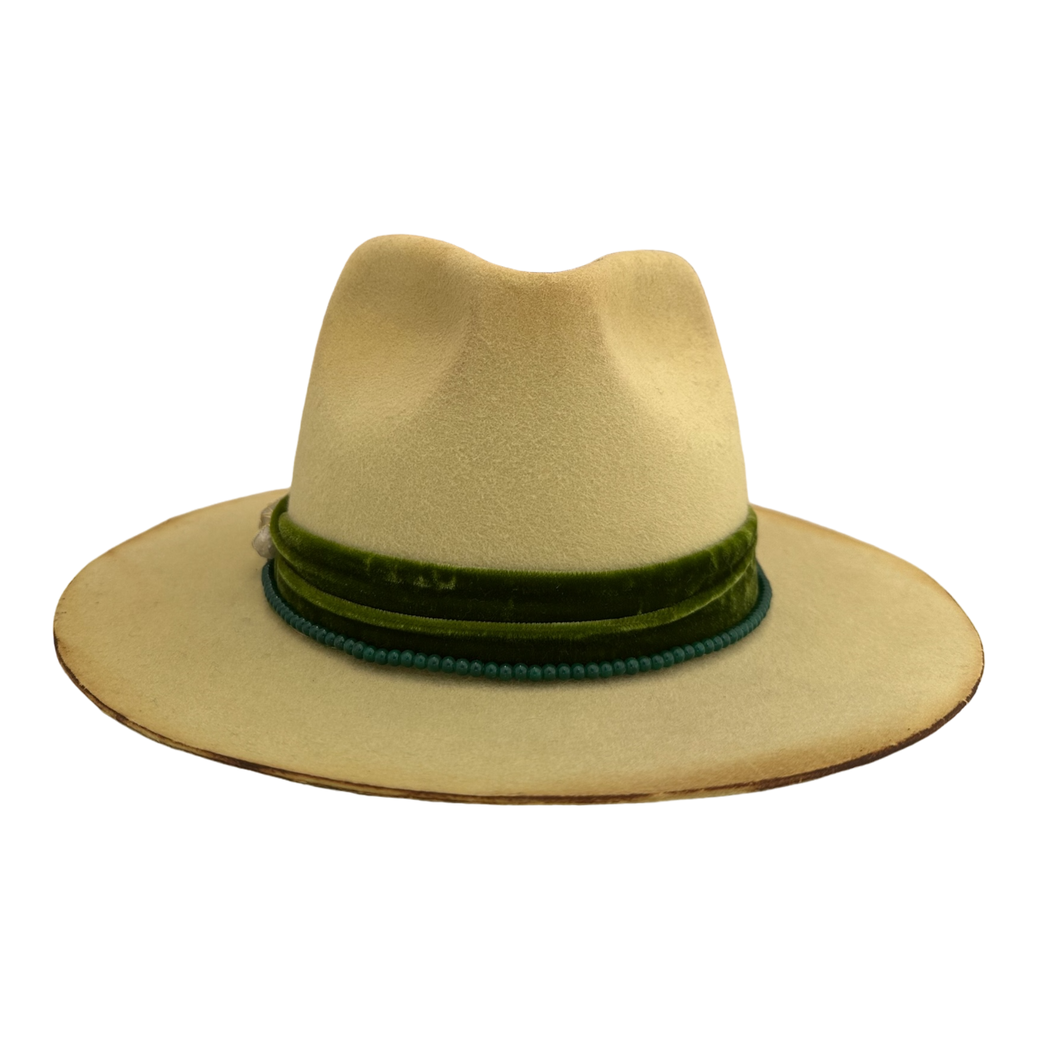 Green Stone - Adult Fedora Hat By Bruce And Noah