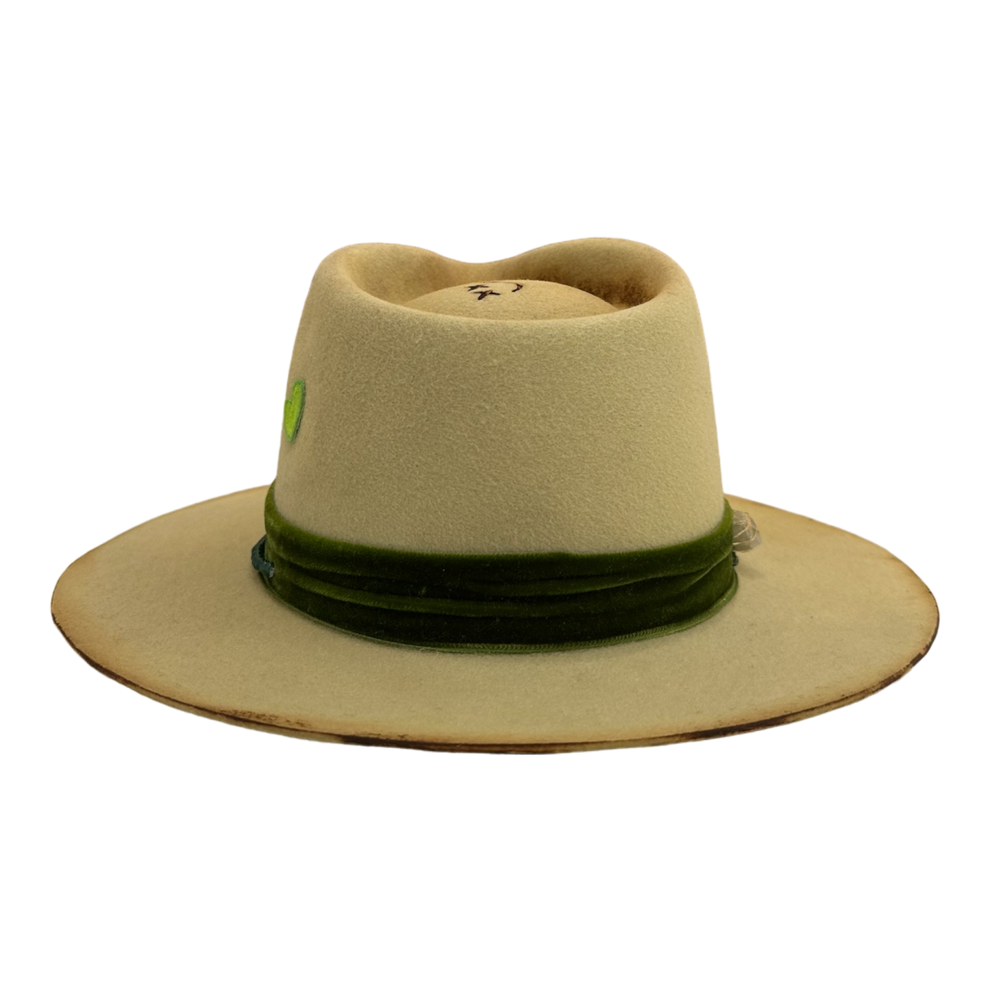 Green Stone - Adult Fedora Hat By Bruce And Noah