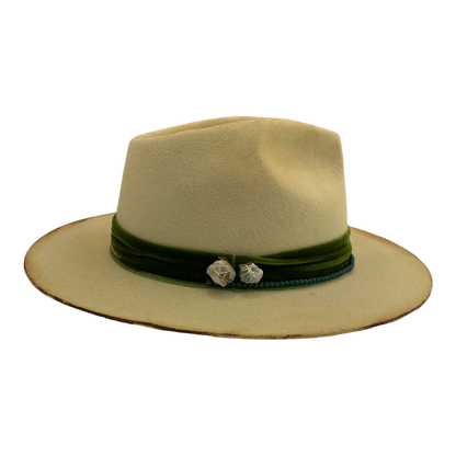 Green Stone - Adult Fedora Hat By Bruce And Noah