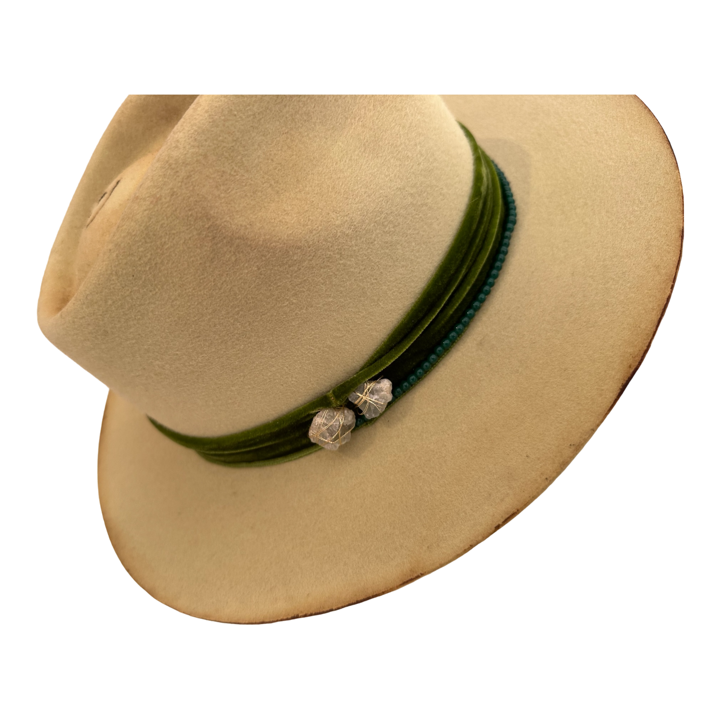 Green Stone - Adult Fedora Hat By Bruce And Noah