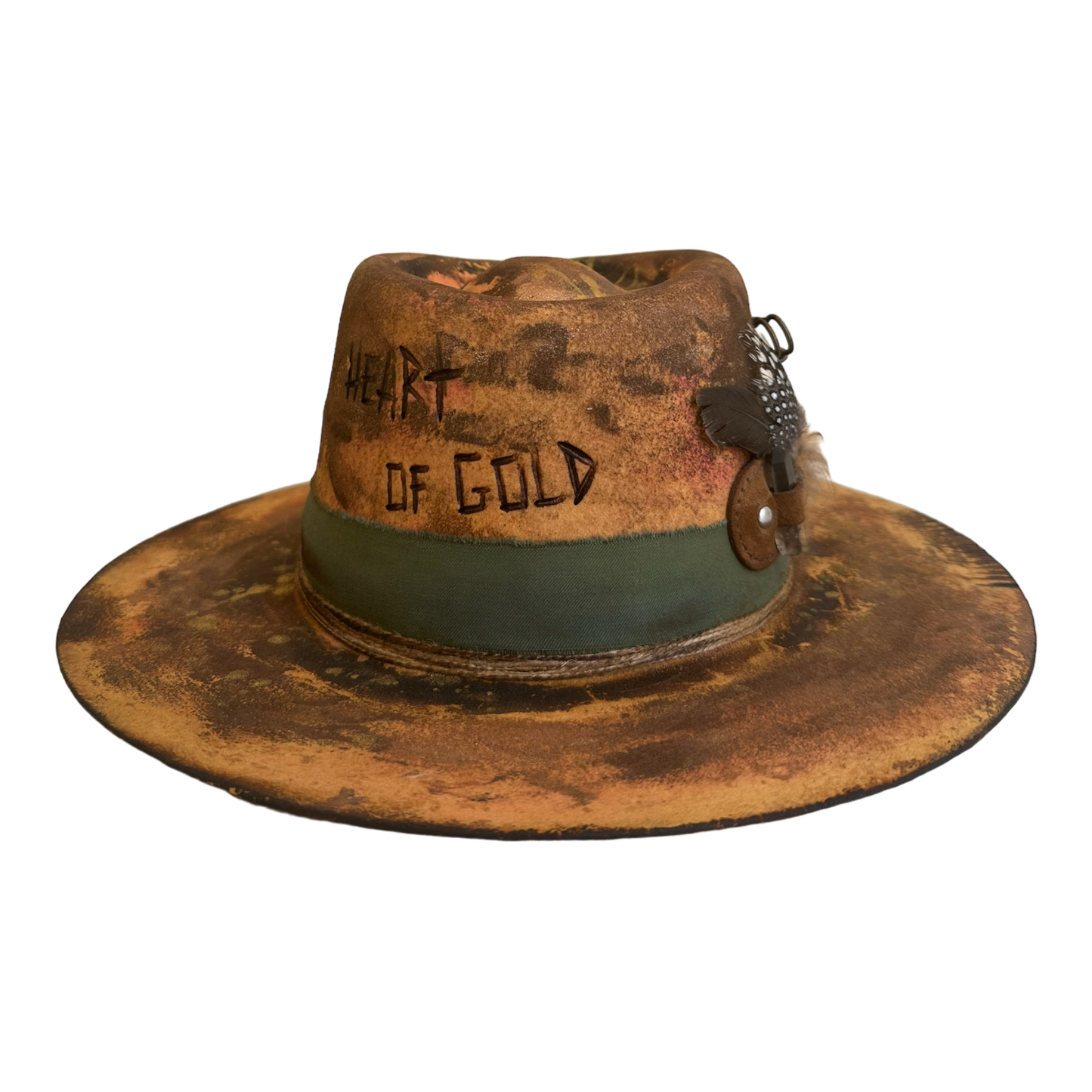 Heart Of Gold - Adult Fedora Hat By Bruce And Noah